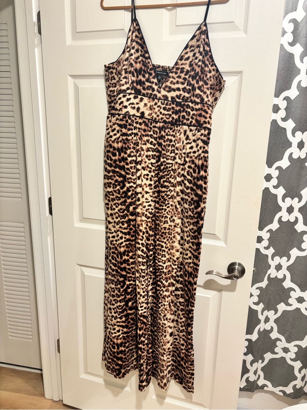 INC International Concepts Leopard Jumpsuit  in Brown and Black XXL